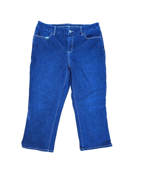 Chico's Denim - Chicos Perfect Stretch Girlfriend Slim Leg Mid-Rise Capri Jeans 1.5